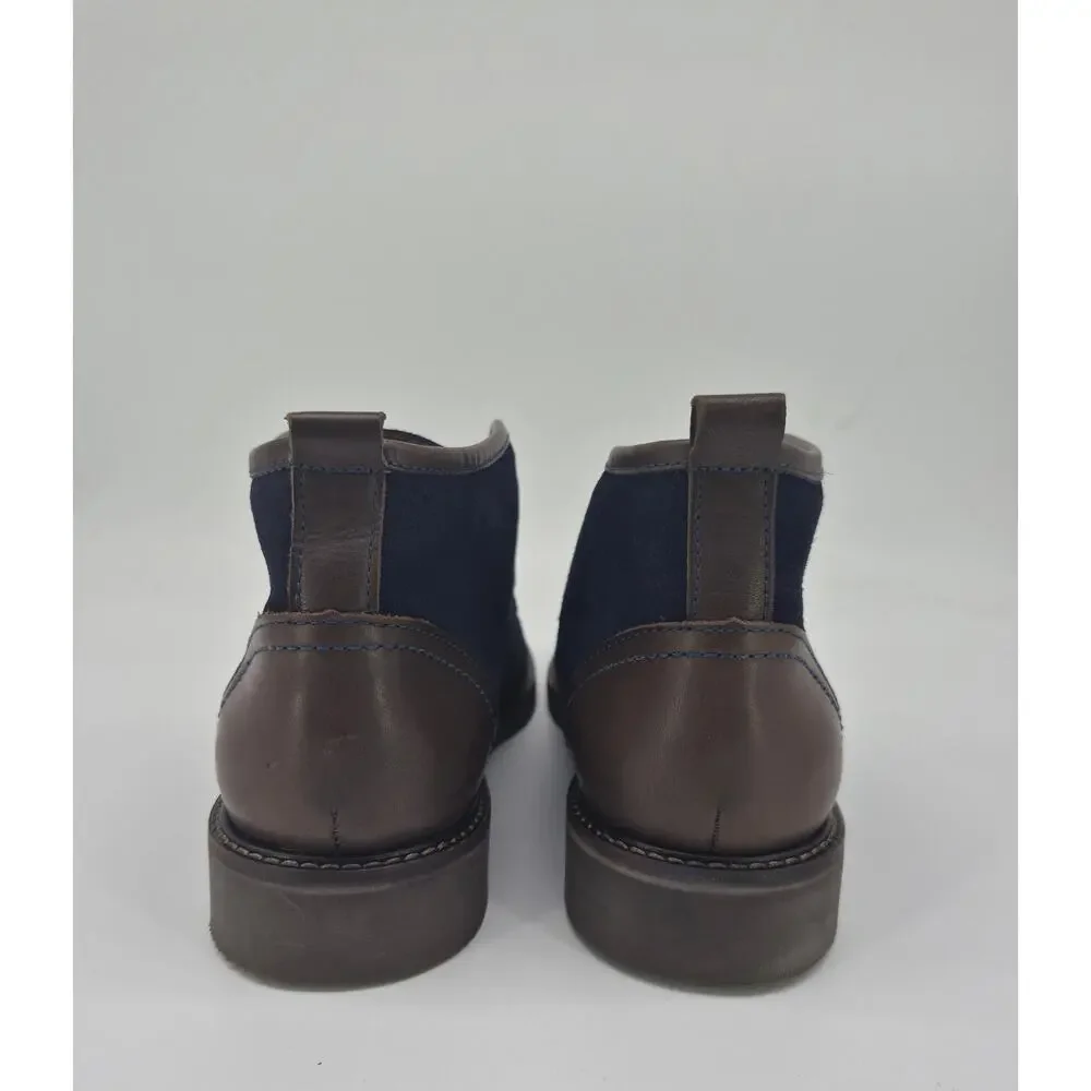 Marc Joseph New York Chukka Boots Men’s Size 41 Navy Brown Suede Leather